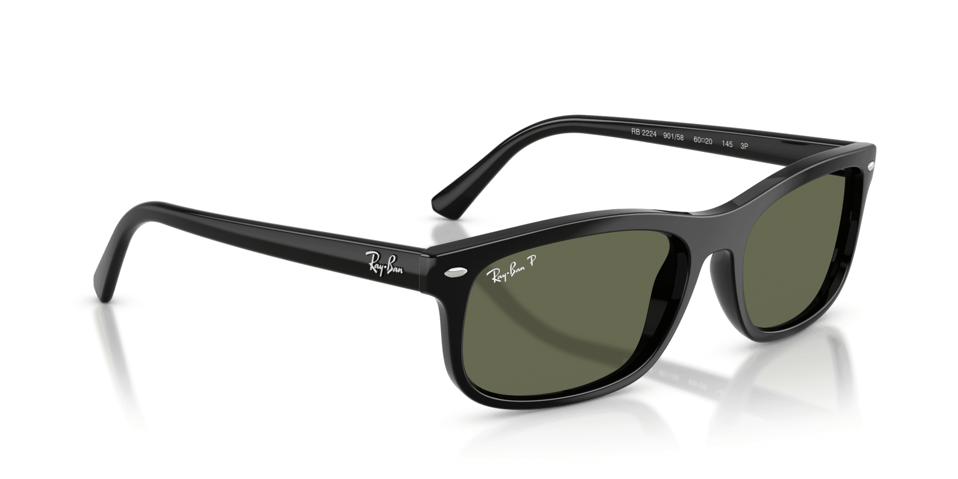 Ray-Ban RB2224 UNISEX SUNGLASSES Green Polarized