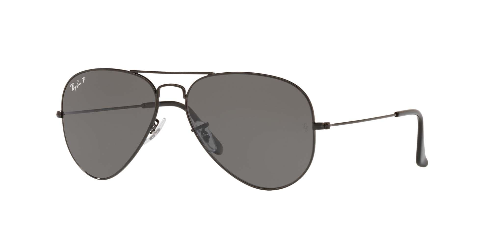 Ray-Ban RB3025 AVIATOR Black Classic Polarized view 2