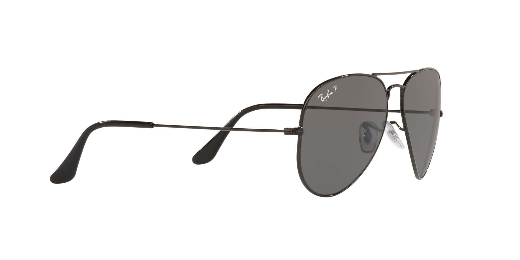 Ray-Ban RB3025 AVIATOR Black Classic Polarized view 3