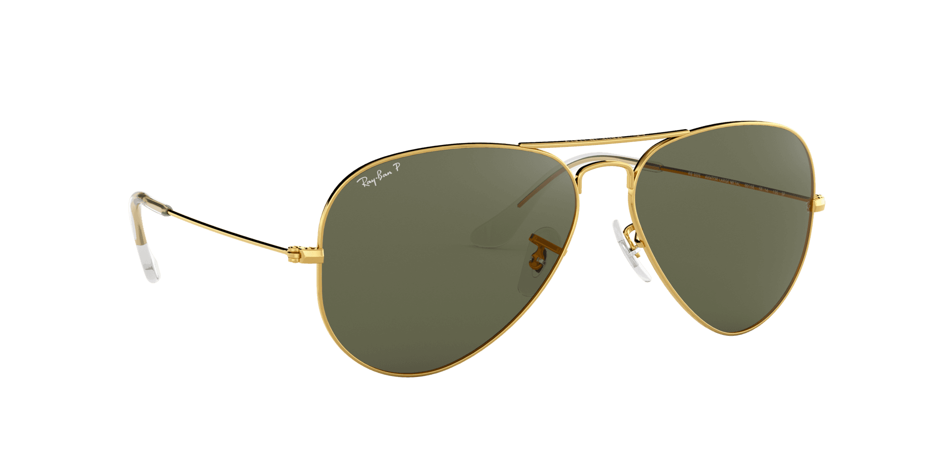 Ray-Ban RB3025 AVIATOR Green Polarized view 4