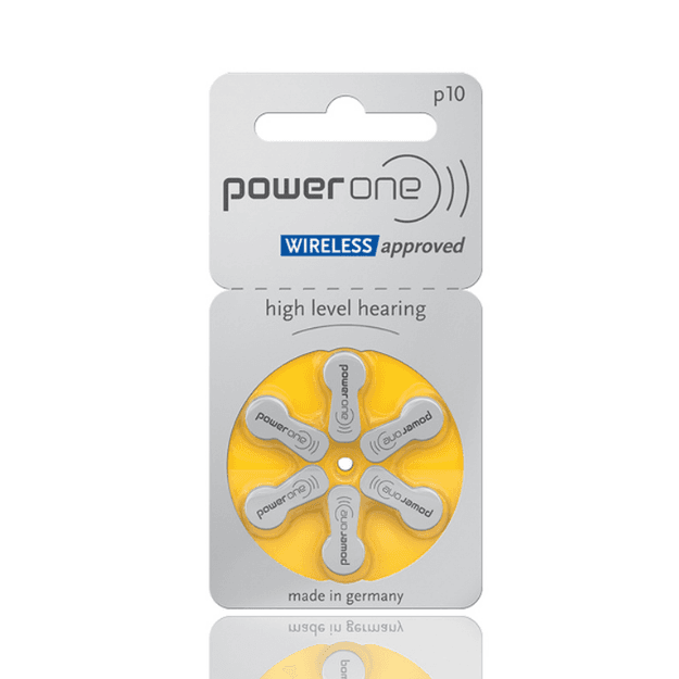 Power One P10 1.45V PR70 Hearing Aid Batteries - 1 Packet 6 Batteries